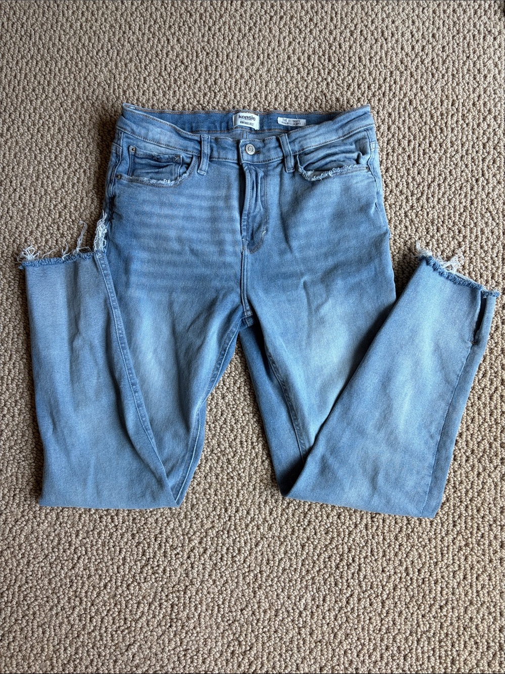 New Kenzie Light Wash The Ultimate High Rise Skinny Distressed jeans